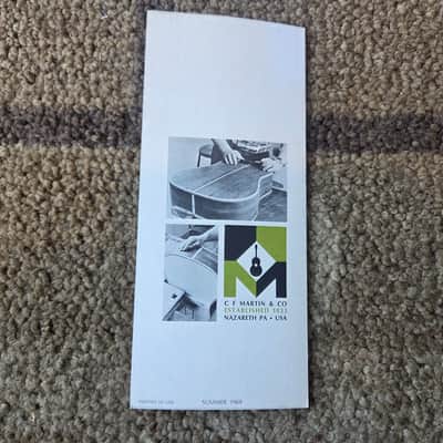 Vintage 1969 Martin D-45 Reintroduction Pamphlet! Rare, Original Case Candy, Paperwork! image 3
