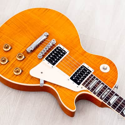 1992 Gibson Les Paul Classic Plus Trans Amber Flame Top, 100% Original w/ Case, Lightweight image 8