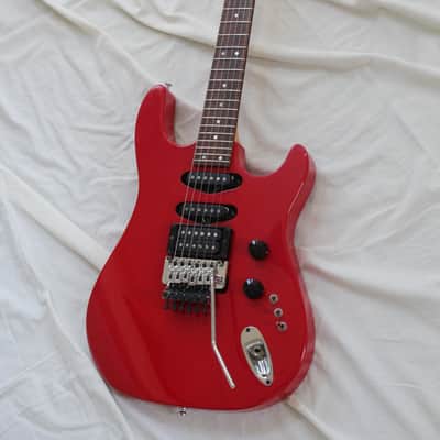 1986 Hamer USA Chaparral Electric Guitar - Red Finish - Rare Mini Toggle Pickup Selectors image 2