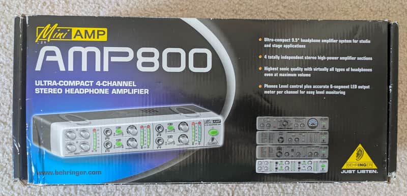 Behringer MiniAmp AMP800 4-Channel Stereo Headphone Amplifier 2001 - Present - Standard image 1
