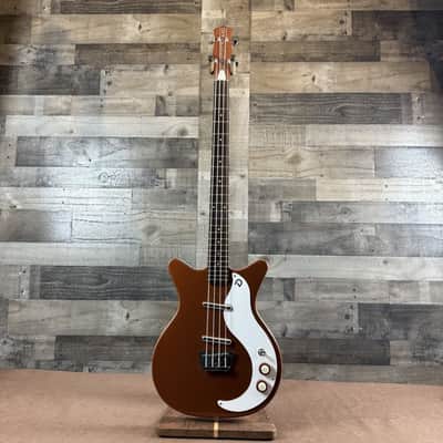 Danelectro '59DC Short-Scale Bass Guitar-Black Metal Flake *USA Small Business* image 2