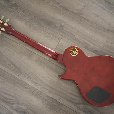 Upgraded Vintage V100-IT W/ Gibson 61 Burstbucker Pickups Kluson CTS pots Series Single Cut Iced Tea image 7