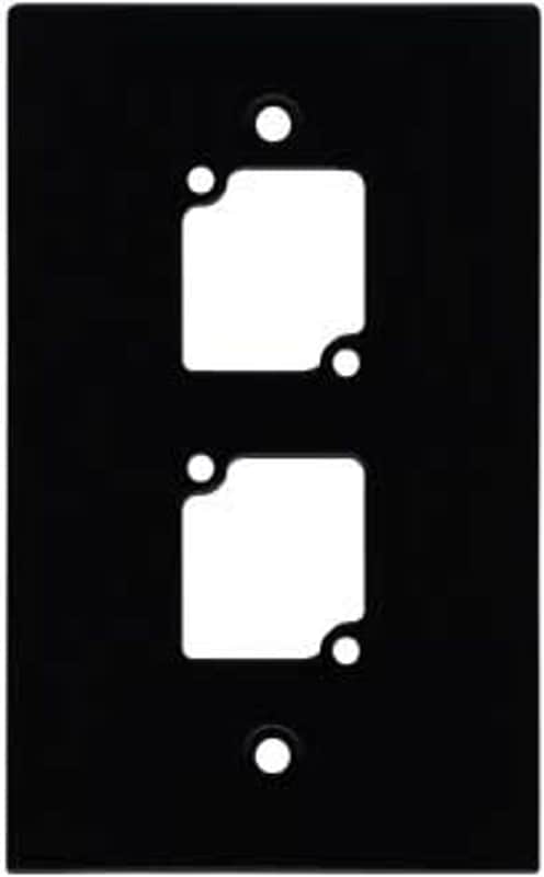 Ace Backstage WP102 Aluminum Wall Panel with 2 Connectrix Mounts, 1 Gang, Black image 1