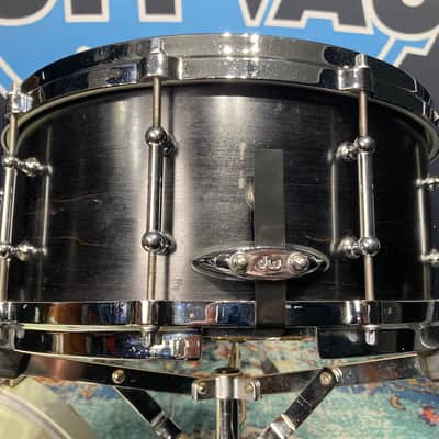 DW - 6.5x14" Craviotto 1-Ply 10-Tube Lug Snare Drum 1998 - Black Lacquer image 15