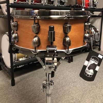 Mapex Design Lab Heartbreaker Snare Drum Mahogany Natural Satin 14" x 6" image 3