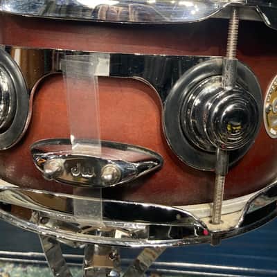Terry Bozzio's DW - 5.5x10" Collector's Maple Snare Drum 1998 Mahogany Satin Oil image 19