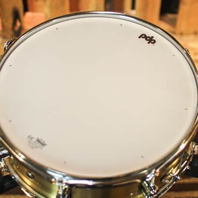 PDP 5x14 Concept Dual-beaded Brushed Brass Snare Drum - PDSN0514NBBC image 4