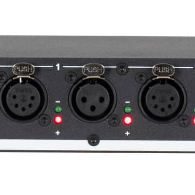American DJ D4 Branch RM Rack Mount 4-Way DMX Distributor w/XLR IO Jack+4 Cables image 6