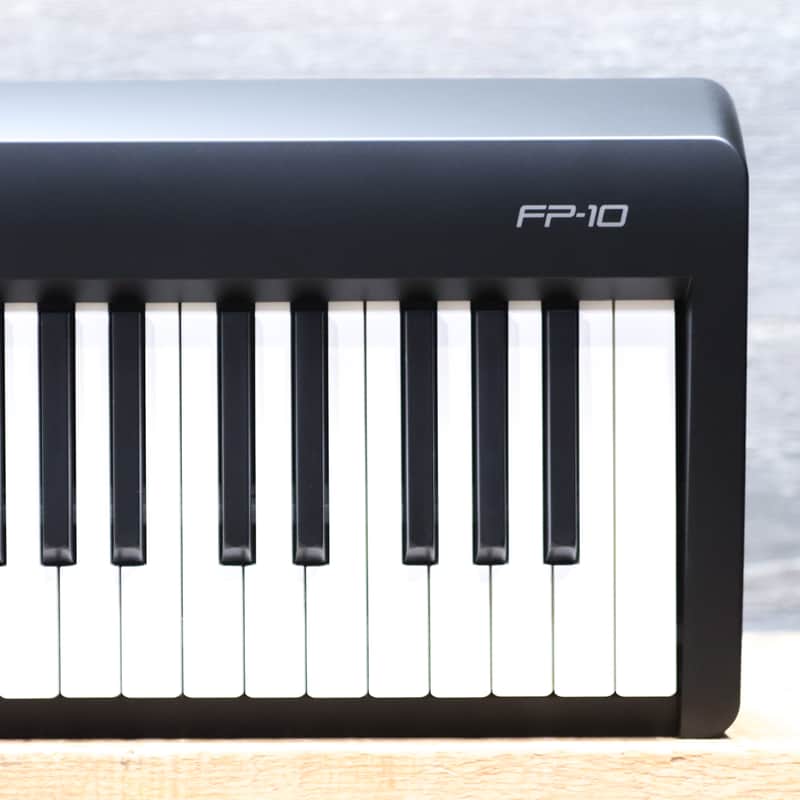 Roland FP-10 Digital Piano Black Compact Cabinet 88-Key Hammer-Action Keyboard image 1