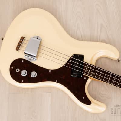 1966 Mosrite Ventures Model Bass Pearl White w/ Case, USA-Made Bakersfield image 8