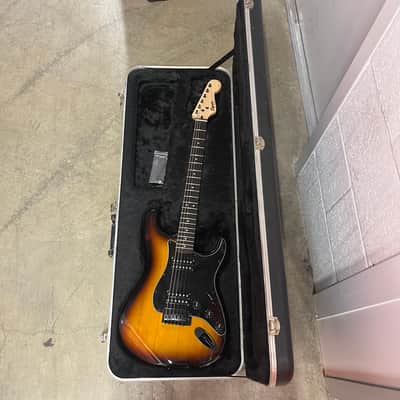Squier Bullet Stratocaster HH Sunburst w/ Tremolo & Fender Case image 17