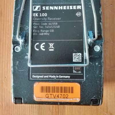 Sennheiser EK100 G3 Diversity Receiver - GB 606-648 MHz (for EW100 G3 System) image 5