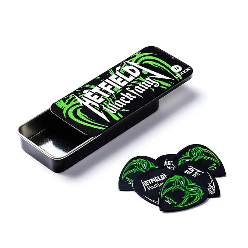 Dunlop PH112T73 Black Fang James Hetfield Signature .73mm Guitar Picks (6-Tin) image 1