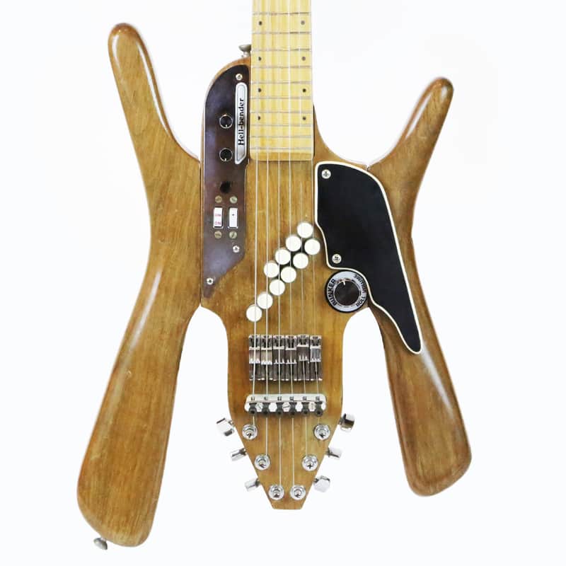1968 Bunker Hell-Bender Wild Hippie Glam Rock Vintage Electric Guitar Walnut Crazy Pickups image 1