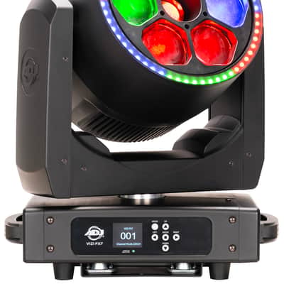 American DJ Vizi FX7 Beam/Wash/Kaleidoscope LED Ring Effect Moving Head Light image 2