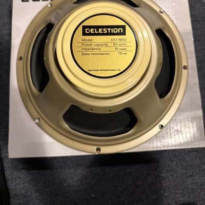 Celestion G12 Neo Creamback 12" 60-Watt 16ohm Guitar Amp Speaker 2020s - Cream image 1