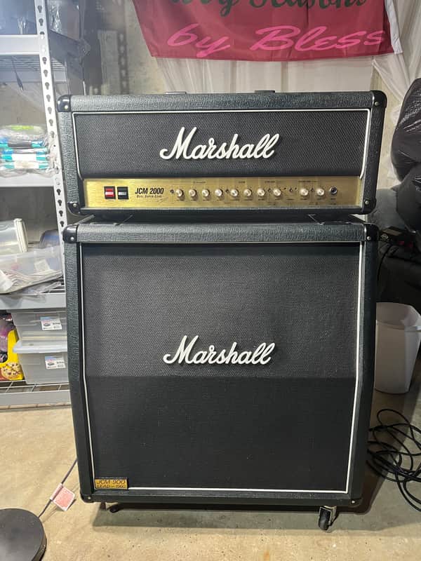 Marshall JCM 2000 DSL 100 Dual Super Lead 2-Channel 100-Watt 4x12" Guitar Amp Half Stack 2000s - Black image 1