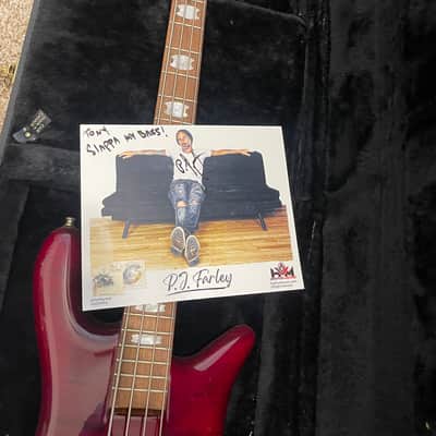 Spector NS-4CR owned by PJ Farley , Trixter, Fozzy, etc ? - Red wine quilted image 19