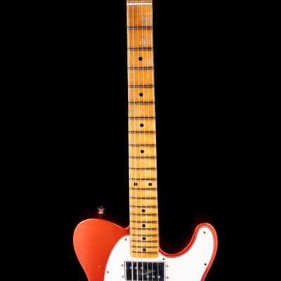Pre Owned 2024 Fender Custom Shop Postmodern Telecaster HS Journeyman Relic Faded Aged Candy Tangerine With OHSC image 7
