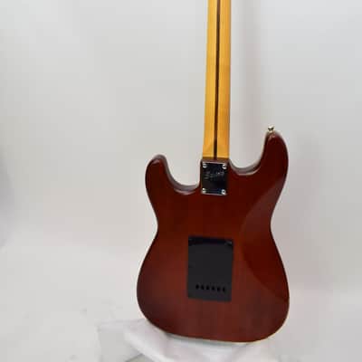 2005 Squier Standard Stratocaster Electric Guitar, Walnut image 10