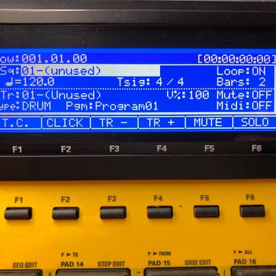 AKAI MPC2500 BRAND NEW LED Screen Display WHITE BLUE Blue/BLACK LCD image 6