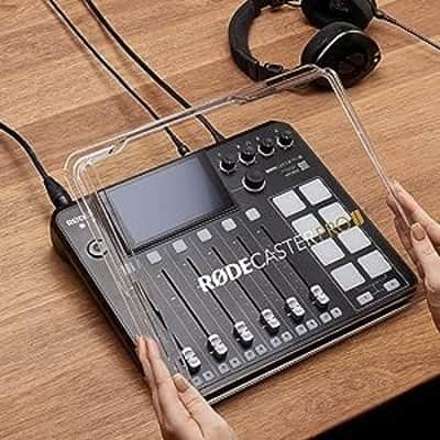 Rode RODECaster Pro II Integrated Audio Production Console with RODECover II, SanDisk 32GB microSD Card and StreamEye Polishing Cloth image 8