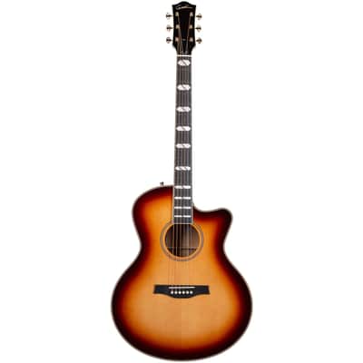 Godin Connaisseur MJ - Ebony Fingerboard, Sunsetburst Maho image 13