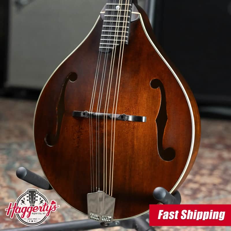 Eastman MD305L Left-Handed A-Style Acoustic Mandolin with Gig Bag image 1