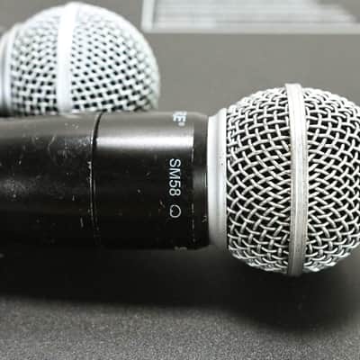 Shure UR4D Wireless Receiver w/ two UR2/SM58 Handheld Mics - L3 Band CG0128M image 6