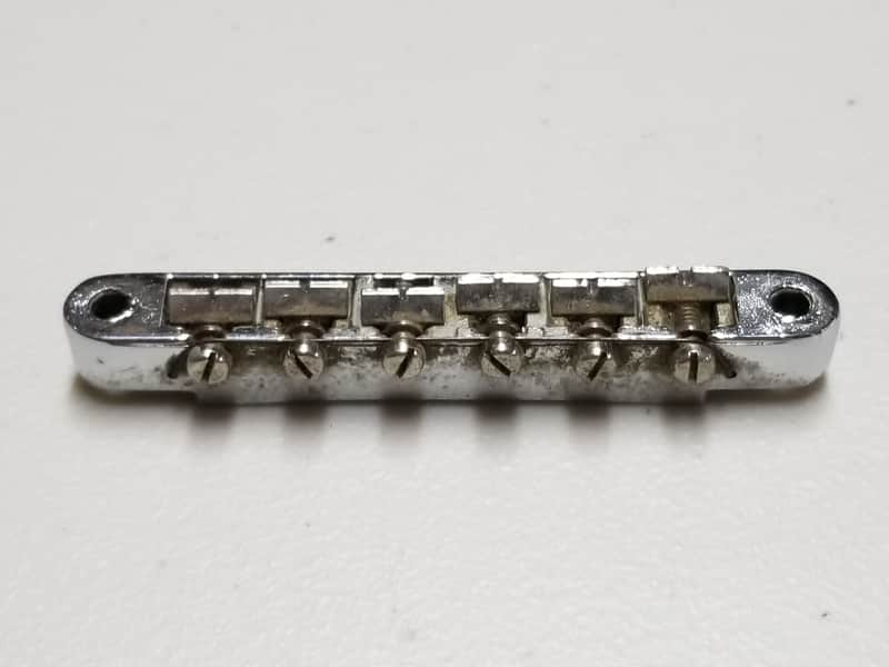 1966 - 1970s Gibson ABR-1 Chrome Bridge - Foundry Mark - 100% Genuine Vintage - No Sags or Cracks! image 1