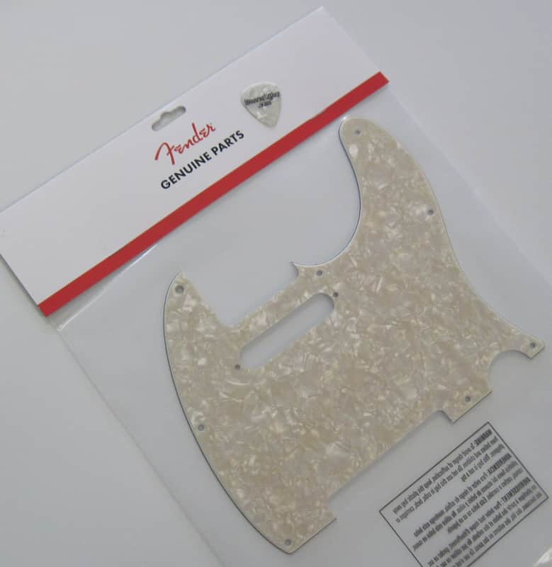 Fender Standard Telecaster Pickguard Aged White Pearl 0992174000 image 1
