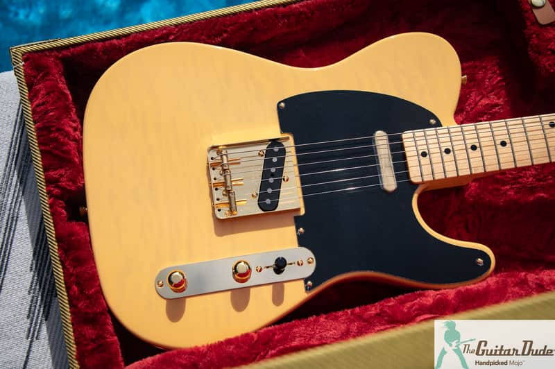 Fender Limited Edition 75th Anniversary 1951 Telecaster Butterscotch Blonde Nitro Finish w/ Quilt Top, Fender Flagship Tokyo Store Exclusive & Super Limited Model