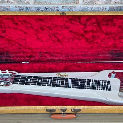 Vintage 1957 Fender Studio Deluxe Six Lap Steel Guitar w/ Original Tweed Hardshell Case, Legs! image 1
