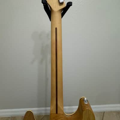 Partscaster Thinline S-Style - Turquoise Stain (Semi-Hollow Fender Strat) image 12