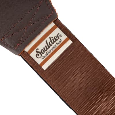 Souldier "Woodstock" Gold Pattern 2" Guitar Strap image 4