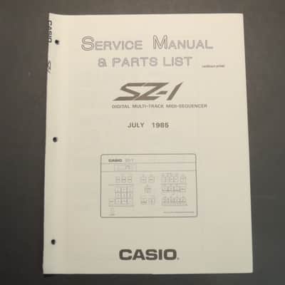 Casio SZ-1 Service Manual & Parts List [Three Wave Music]