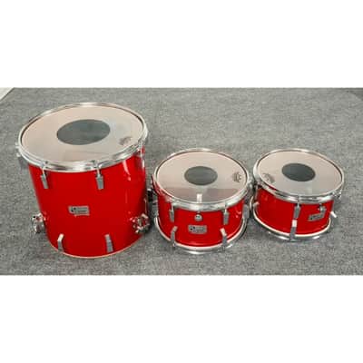 Used Vintage Sonor 4pc Champion Drum Set Red - Fair image 6