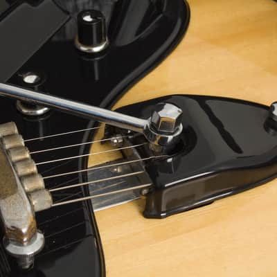 Wandre  Polyphon Beta Semi-Hollow Body Electric Guitar (1964), black soft shell case. image 14