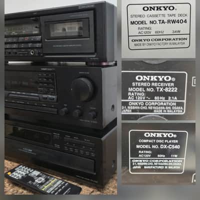 Onkyo HI-FI Stereo Components w/remote fully functional- refurbished image 14
