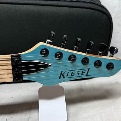 Kiesel A2 6 6-string Guitar with Gig Bag - Blue Mist Metallic image 7