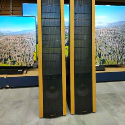 Martin Logan Aerius I 20-400W Hybrid Electrostatic Loundspeakers System 1996-2000 - Black & Natural image 1