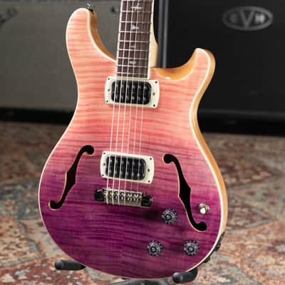 PRS SE Ed Sheeran Baritone Piezo Hollowbody Guitar - Pink Ombre with Premium Gig Bag image 3