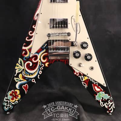 Gibson Custom Shop 2006 INSPIRED BY Jimi Hendrix Psychedelic Flying V  [Shipping Free〜8/31] image 1
