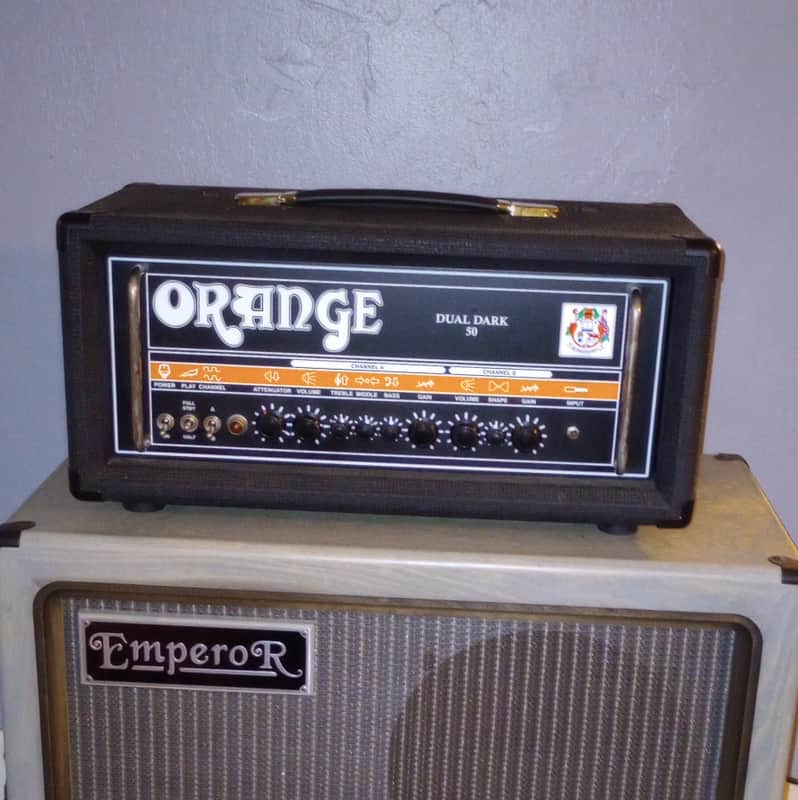 Orange Dual Dark 50 2-Channel 50-Watt Guitar Amp Head 2014 - 2023 - Black image 1
