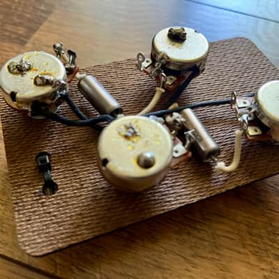 USED 59 Gibson Les Paul Prewired Harness Upgrade - Long Shaft image 2