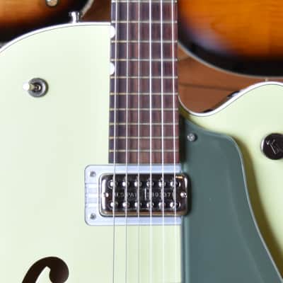 Gretsch G6118T-SGR Players Edition Anniversary 2-Tone Smoke Green Bigsby image 15