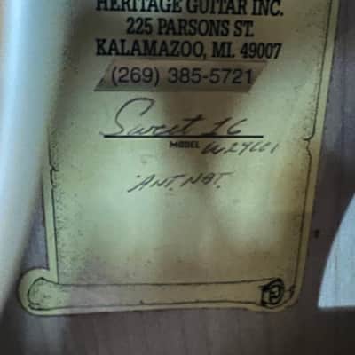 Heritage Guitars Sweet 16 2004 - Blonde / Natural image 15
