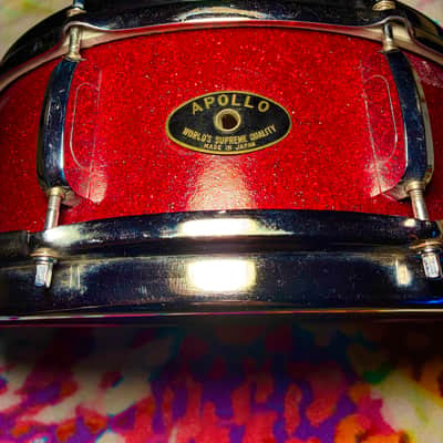 Apollo 5x14 Snare MIJ 60's Red Sparkle image 4