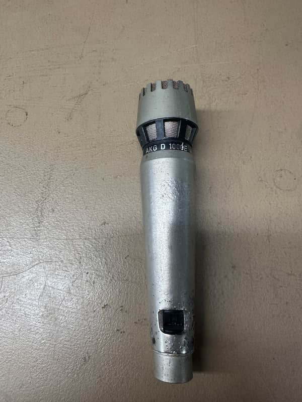 AKG D 1000E Cardioid Dynamic Microphone Jim Morrison 1970s - Silver image 1