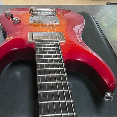 Jackson AT1T USA Archtop 1997 Mahogany Body AAAAA Flame Top American Figured Pro American Kent Armstrong HH Strat Guitar Pre-Fender AT1 Sunburst image 16